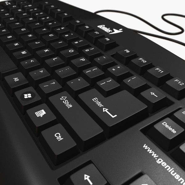 3dsmax genius kb-110 keyboard key - Keyboard KB-110 Genius by PROmax_